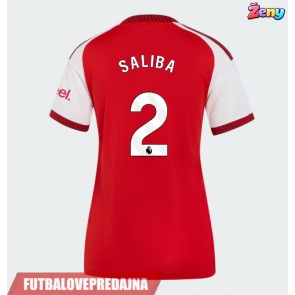 Lacne Ženy Futbalové dres Arsenal William Saliba #2 2026-27 Krátky Rukáv - Domáci